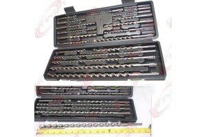 20pc SDS Plus Hammer Drill Bits w/Carbide Tip Flute Concrete Masonry Bricks Bit